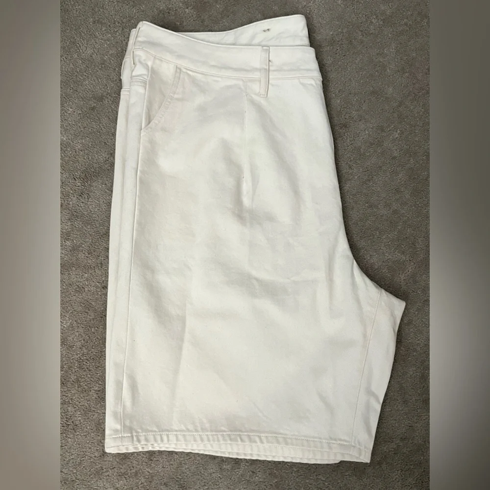 J.Crew Beige Cotton Twill Wide-Leg Shorts Size 36 NWT